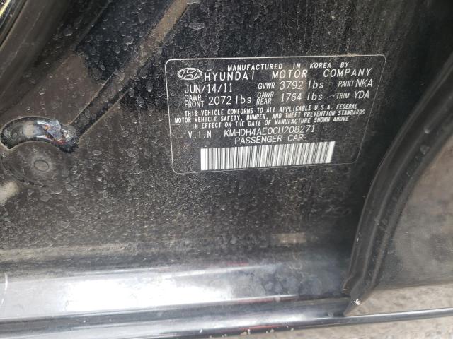 Photo 10 from auction – 2012 HYUNDAI ELANTRA GL with VIN KMHDH4AE0CU208271