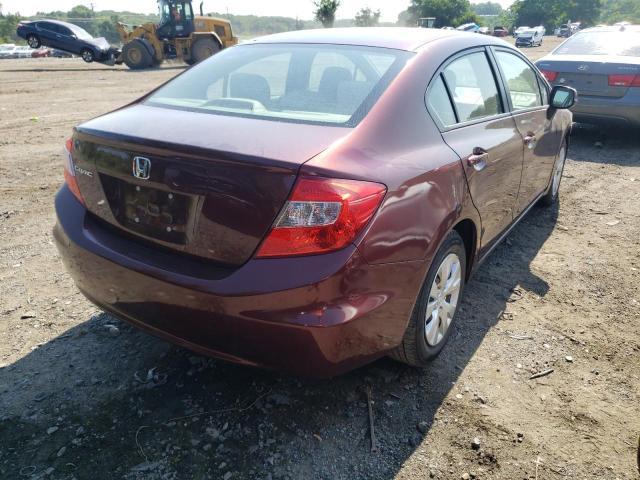 Photo 4 from auction – 2012 HONDA CIVIC LX with VIN 19XFB2F57CE349543