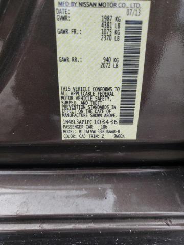 Photo 10 from auction – 2014 NISSAN ALTIMA 3.5 with VIN 1N4BL3AP1EC103436