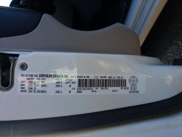Photo 10 from auction – 2012 CHRYSLER TOWN & COU with VIN 2C4RC1BG1CR381611