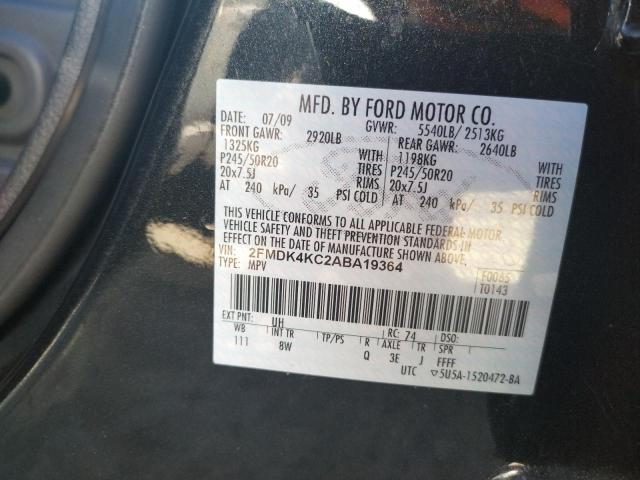 Photo 10 from auction – 2010 FORD EDGE LIMIT with VIN 2FMDK4KC2ABA19364