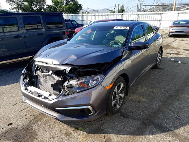 Photo 2 from auction – 2020 HONDA CIVIC LX with VIN 19XFC2F68LE213850