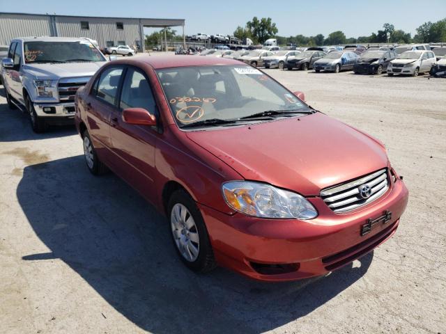 TOYOTA COROLLA CE 2003 with VIN JTDBR32E430032267 - Photo from auction