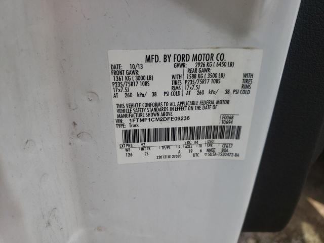 Photo 10 from auction – 2013 FORD F150 with VIN 1FTMF1CM2DFE09236