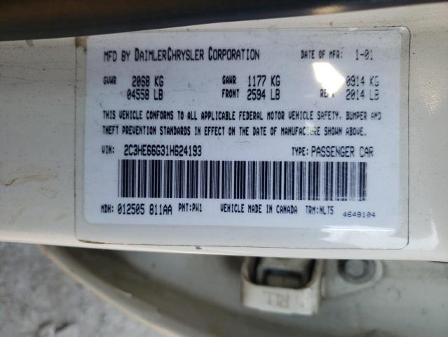 Photo 10 from auction – 2001 CHRYSLER 300 with VIN 2C3HE66G31H624193