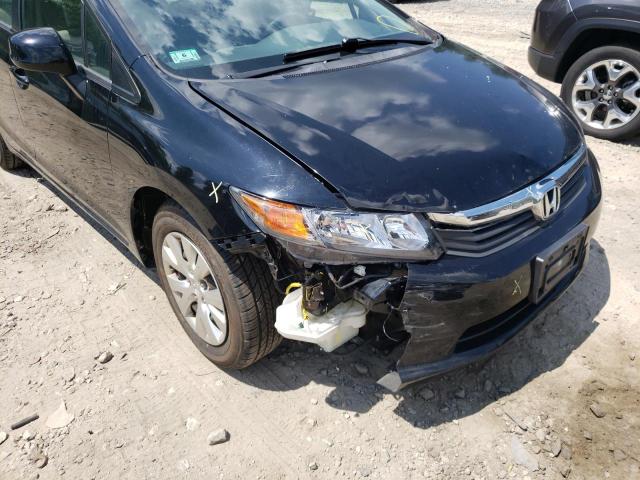 Photo 9 from auction – 2012 HONDA CIVIC LX with VIN 2HGFB2F53CH565394