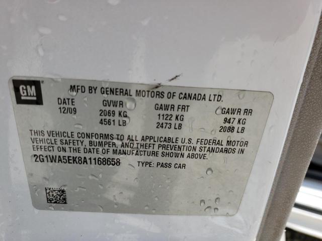 Photo 10 from auction – 2010 CHEVROLET IMPALA LS with VIN 2G1WA5EK8A1168658