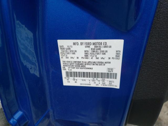 Photo 10 from auction – 2013 FORD F150 with VIN 1FTMF1EF3DFE09082
