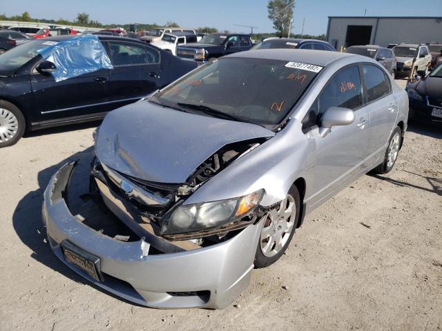 Photo 2 from auction – 2009 HONDA CIVIC LX with VIN 19XFA16549E033698