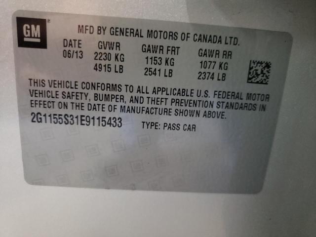 Photo 10 from auction – 2014 CHEVROLET IMPALA LTZ with VIN 2G1155S31E9115433