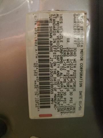 Photo 10 from auction – 2001 LEXUS RX 300 with VIN JTJHF10U510199359