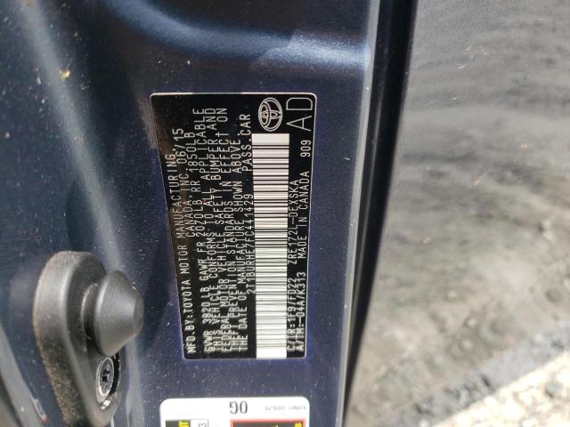 Photo 10 from auction – 2015 TOYOTA COROLLA L with VIN 2T1BURHE7FC441429