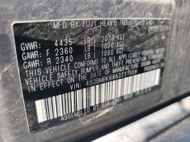 Photo 10 from auction – 2010 SUBARU LEGACY 2.5 with VIN 4S3BMBK68A3231559