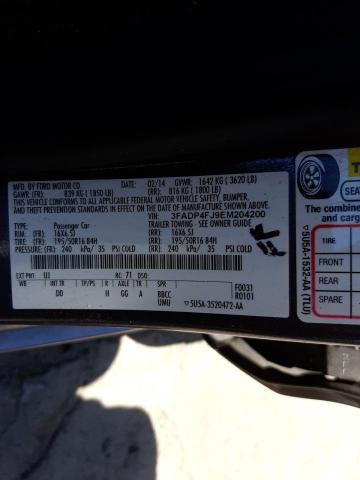 Photo 10 from auction – 2014 FORD FIESTA TIT with VIN 3FADP4FJ9EM204200