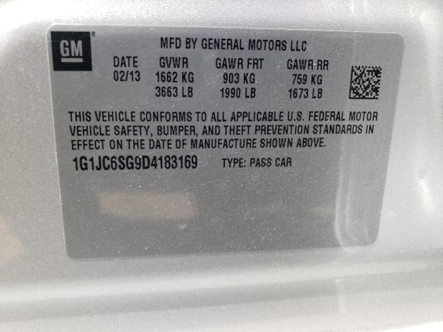 Photo 10 from auction – 2013 CHEVROLET SONIC LT with VIN 1G1JC6SG9D4183169