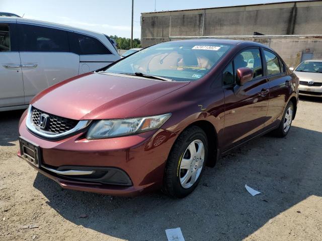 Photo 2 from auction – 2014 HONDA CIVIC LX with VIN 19XFB2E52EE039143
