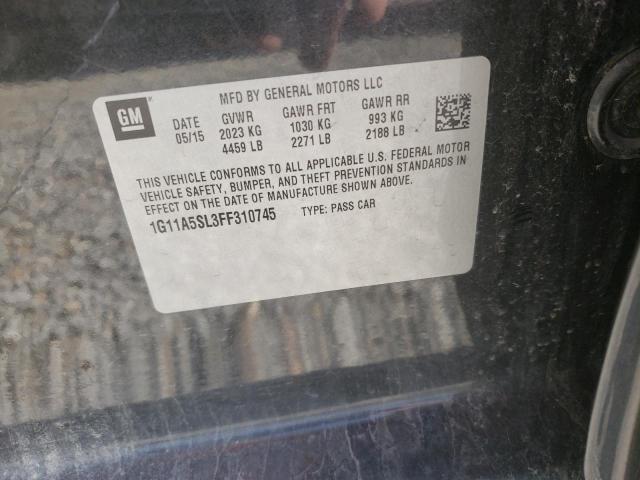 Photo 10 from auction – 2015 CHEVROLET MALIBU LS with VIN 1G11A5SL3FF310745