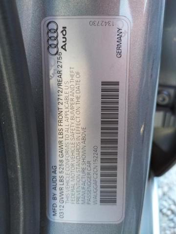 Photo 10 from auction – 2012 AUDI A6 PREMIUM with VIN WAUGGAFC2CN152240