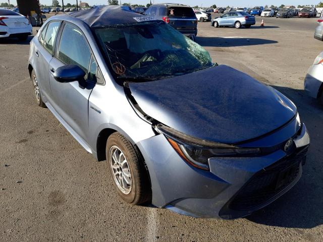 TOYOTA COROLLA LE 2021 with VIN JTDEAMDE3MJ013650 - Photo from auction