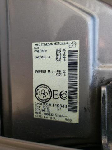 Photo 10 from auction – 2011 NISSAN ALTIMA BAS with VIN 1N4AL2AP1BC140343