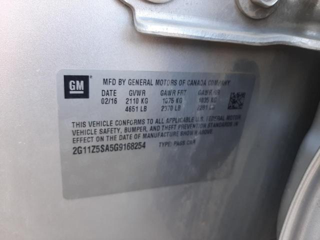 Photo 10 from auction – 2016 CHEVROLET IMPALA LS with VIN 2G11Z5SA5G9168254