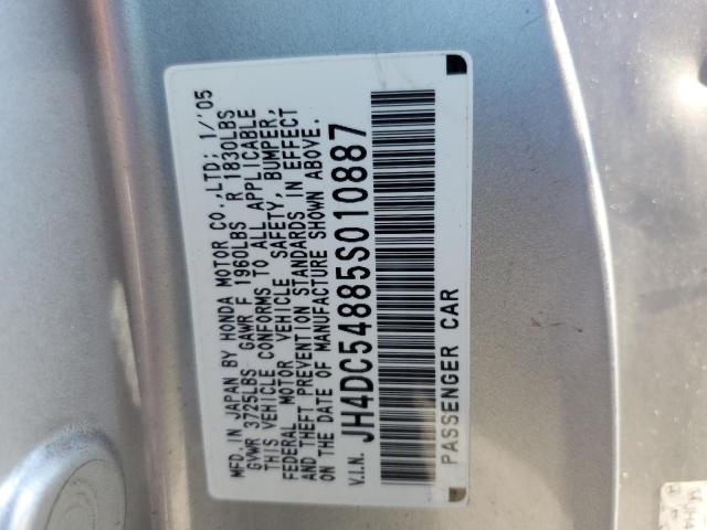 Photo 10 from auction – 2005 ACURA RSX with VIN JH4DC54885S010887