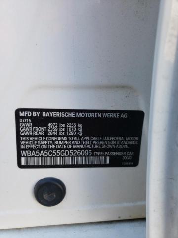 Photo 10 from auction – 2016 BMW 528 I with VIN WBA5A5C55GD526096