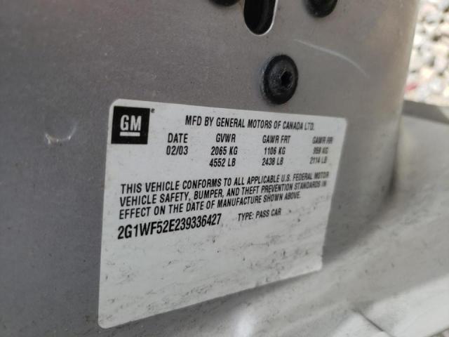 Photo 10 from auction – 2003 CHEVROLET IMPALA with VIN 2G1WF52E239336427