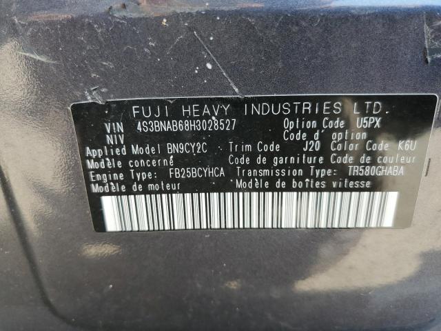 Photo 10 from auction – 2017 SUBARU LEGACY 2.5 with VIN 4S3BNAB68H3028527