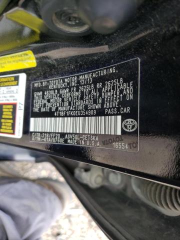Photo 10 from auction – 2014 TOYOTA CAMRY L with VIN 4T1BF1FK0EU354909