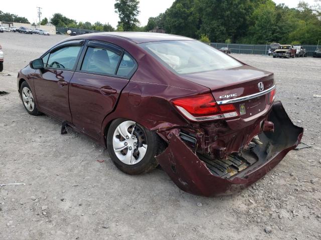 Photo 3 from auction – 2014 HONDA CIVIC LX with VIN 2HGFB2F55EH543092