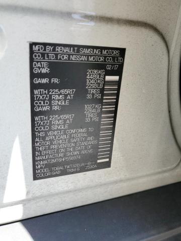 Photo 10 from auction – 2017 NISSAN ROGUE S with VIN KNMAT2MT6HP556974
