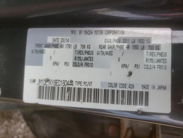 Photo 10 from auction – 2014 MAZDA MAZDA2 SPO with VIN JM1DE1KY8E0180444