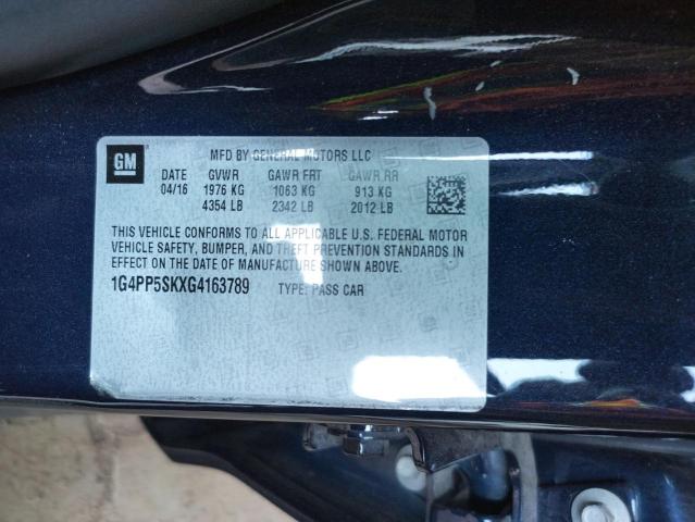 Photo 10 from auction – 2016 BUICK VERANO with VIN 1G4PP5SKXG4163789