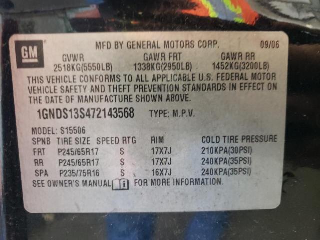 Photo 10 from auction – 2007 CHEVROLET TRAILBLAZE with VIN 1GNDS13S472143568