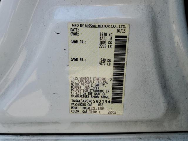 Photo 10 from auction – 2015 NISSAN ALTIMA 2.5 with VIN 1N4AL3AP0FC592134