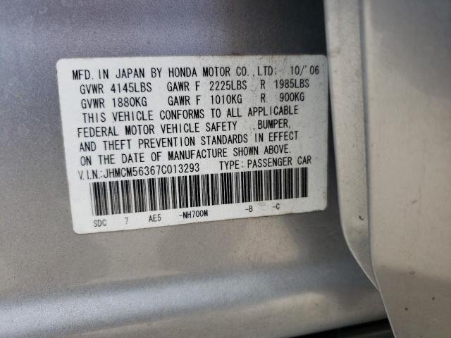 Photo 10 from auction – 2007 HONDA ACCORD SE with VIN JHMCM56367C013293