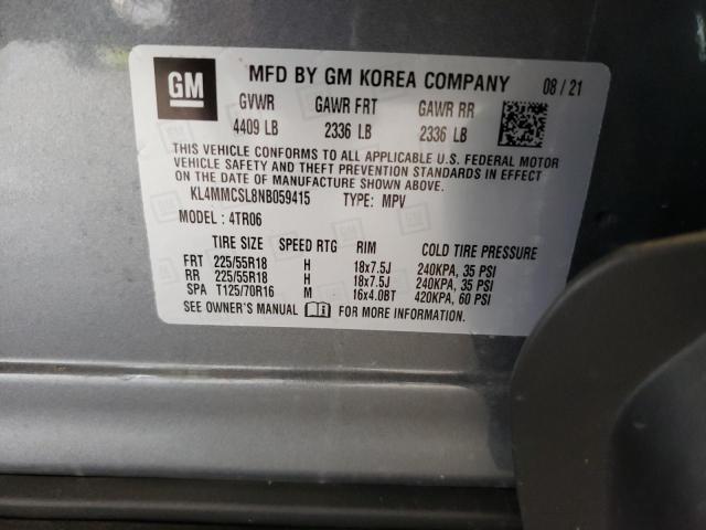 Photo 10 from auction – 2022 BUICK ENCORE GX with VIN KL4MMCSL8NB059415