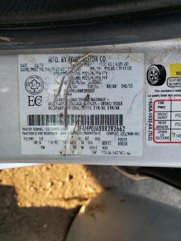 Photo 10 from auction – 2011 FORD FUSION SEL with VIN 3FAHP0JA8BR282662