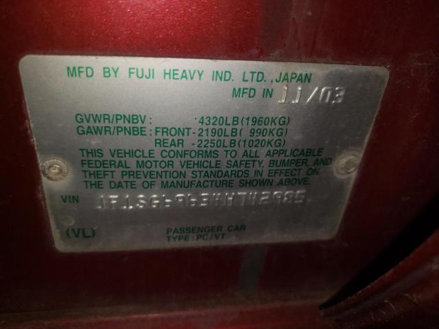 Photo 10 from auction – 2004 SUBARU FORESTER 2 with VIN JF1SG69634H742985