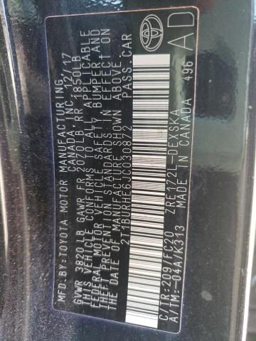 Photo 10 from auction – 2018 TOYOTA COROLLA L with VIN 2T1BURHE6JC030872