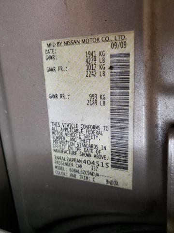 Photo 10 from auction – 2010 NISSAN ALTIMA BAS with VIN 1N4AL2AP6AN404515