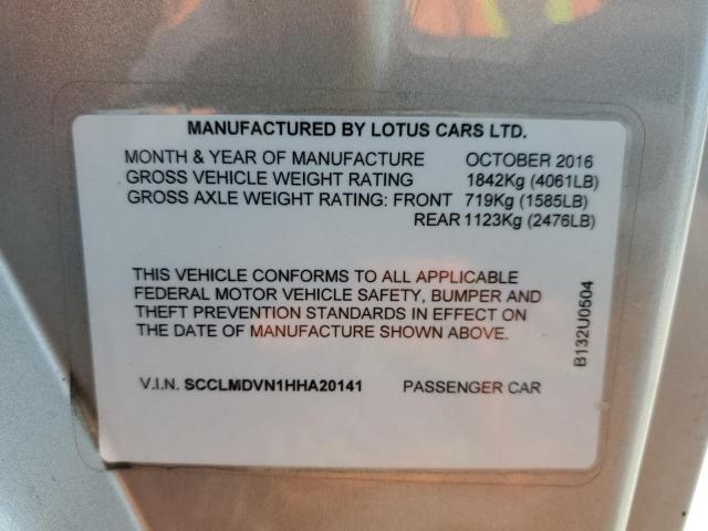 Photo 10 from auction – 2017 LOTUS EVORA with VIN SCCLMDVN1HHA20141