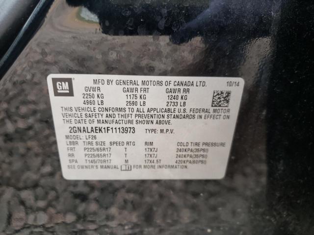 Photo 10 from auction – 2015 CHEVROLET EQUINOX LS with VIN 2GNALAEK1F1113973