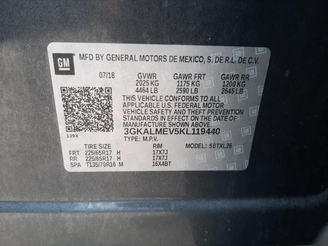 Photo 10 from auction – 2019 GMC TERRAIN SL with VIN 3GKALMEV5KL119440