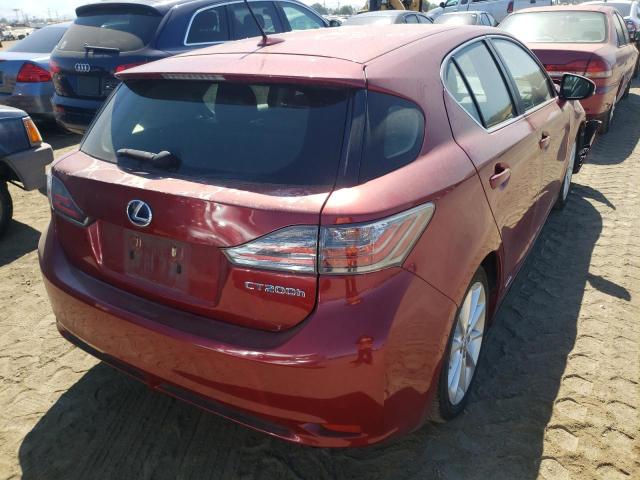 Photo 4 from auction – 2012 LEXUS CT 200 with VIN JTHKD5BH9C2119735