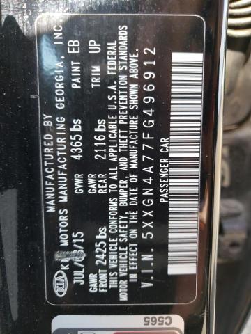Photo 10 from auction – 2015 KIA OPTIMA EX with VIN 5XXGN4A77FG496912
