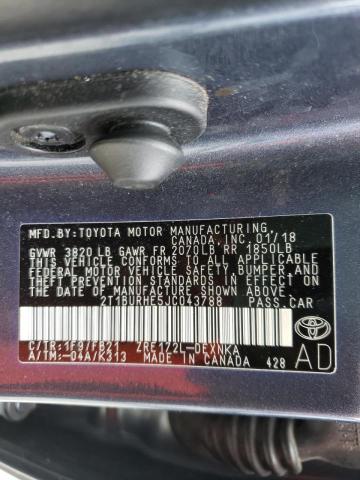 Photo 10 from auction – 2018 TOYOTA COROLLA L with VIN 2T1BURHE5JC043788