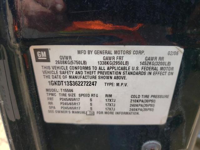 Photo 10 from auction – 2006 GMC ENVOY with VIN 1GKDT13S362272247