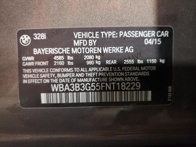 Photo 10 from auction – 2015 BMW 328 XI with VIN WBA3B3G55FNT18229